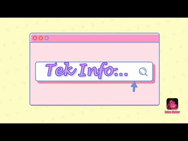 Tek info Intro video