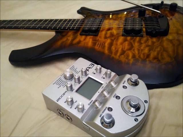 Zoom A3 Demo with Electric Guitar Piezo Pickups