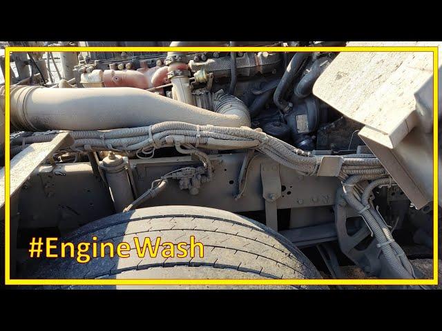 How to wash a "Muddy Engine"? #truckwash #enginewash