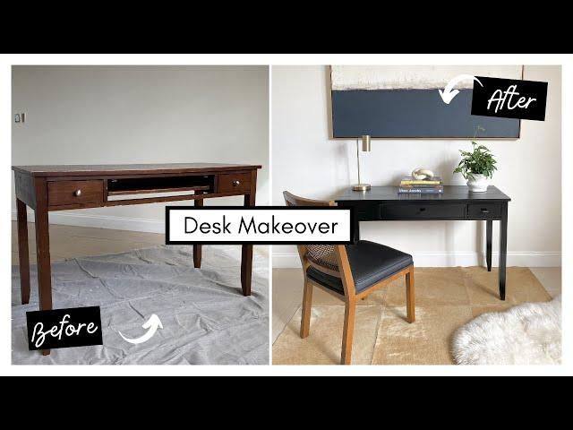 DIY Desk Makeover | DIY Furniture Flip + EASY Furniture Restoration | HUGE Furniture Transformation