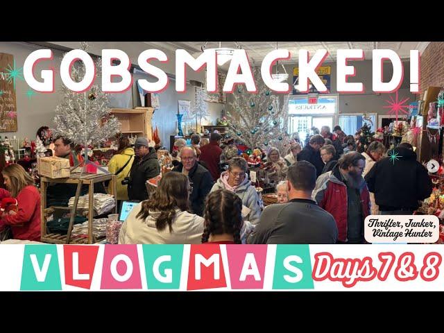 Vintage Hunter Collaborative Christmas Market OPENING DAY Vlogmas!