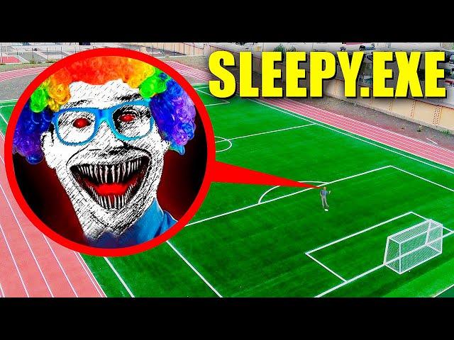 My drone captured SLEEPY.EXE in Real Life!