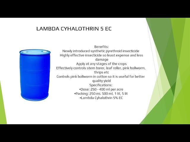 LAMBDA CYHALOTHRIN 5 EC