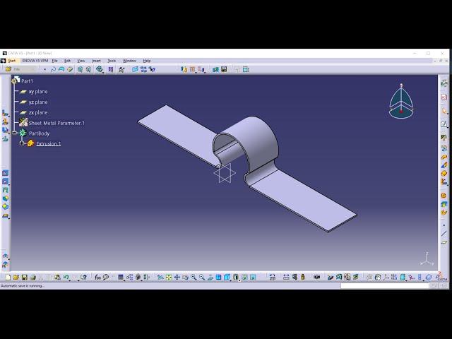 #sheetmetals #training  in CATIA। #CATIA Sheet Metal #design tutorial l #extrusion  #Video-3