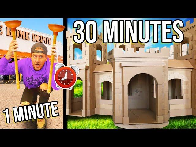 SPEED BUILDING FORTS! *HOME DEPOT ITEMS ONLY*