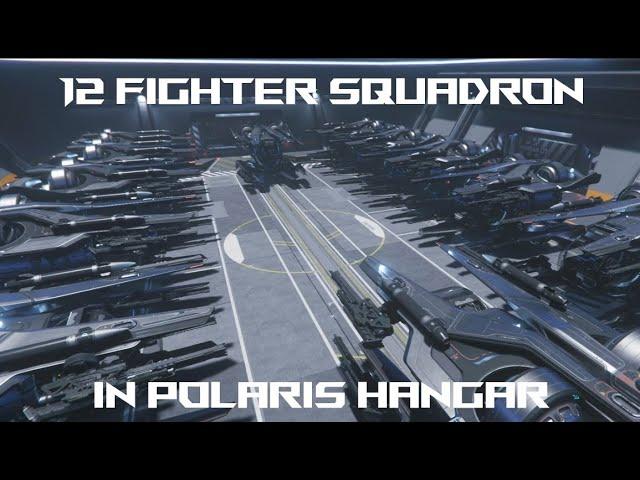 Fitting a FULL SQUADRON of Fighters in the RSI Polaris Star Citizen