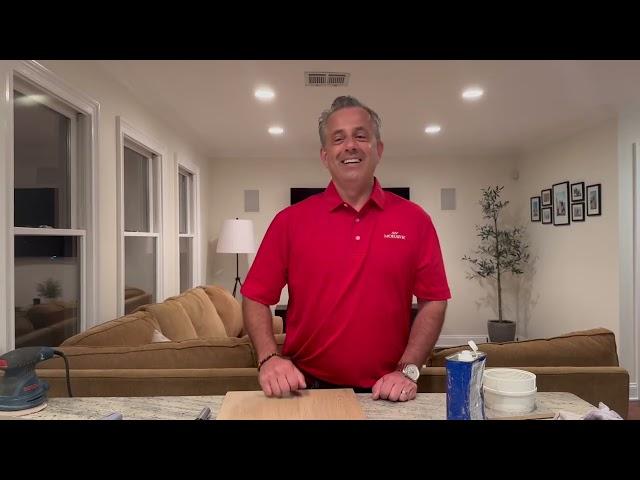 Demo on why Mohawk Revwood floors are the most durable, scratch, dent & moisture resistant flooring.