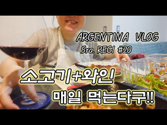   부에노스아이레스 해외생활 VLOG 매일 같이 소고기에 와인 먹는 일상 | 최애 와인 찾아 마트 삼만리 | 와인잔 쇼핑 | 와인 생산국에 사는 기분