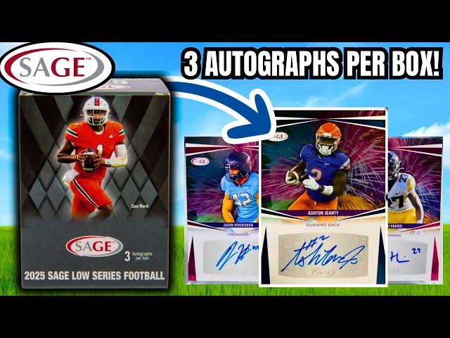 3 Autographs Per Box GUARANTEED! (2025 Sage Football Low Series)