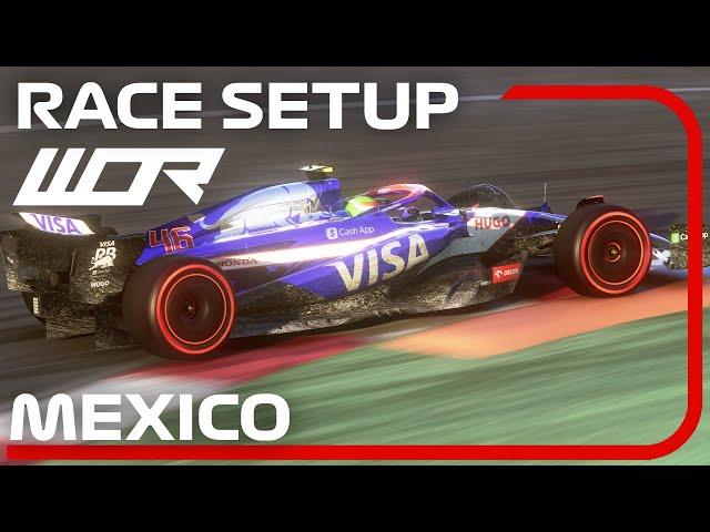 WOR TIER 2 F1 24 MEXICO - Qualify Lap + RACE Setup 