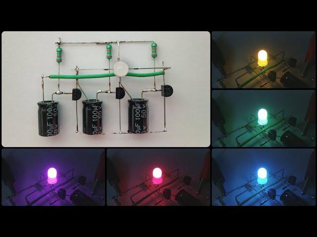 Simple RGB LED Controller using Transistors