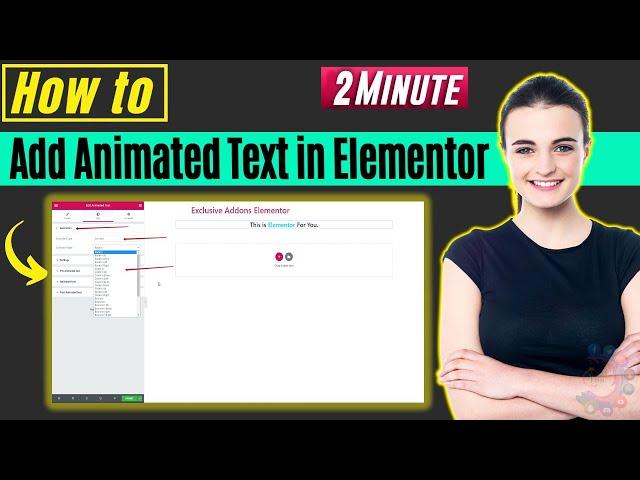 How to add animated text in elementor 2024