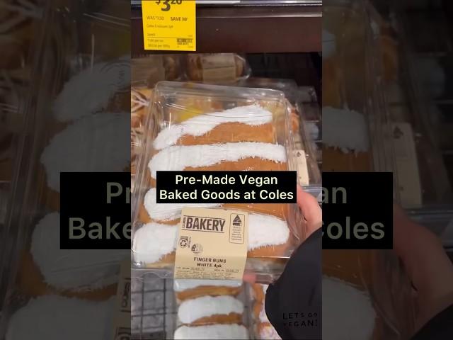 pre-made vegan baked goods you can find at many local Coles Supermarkets in Australia #vegan