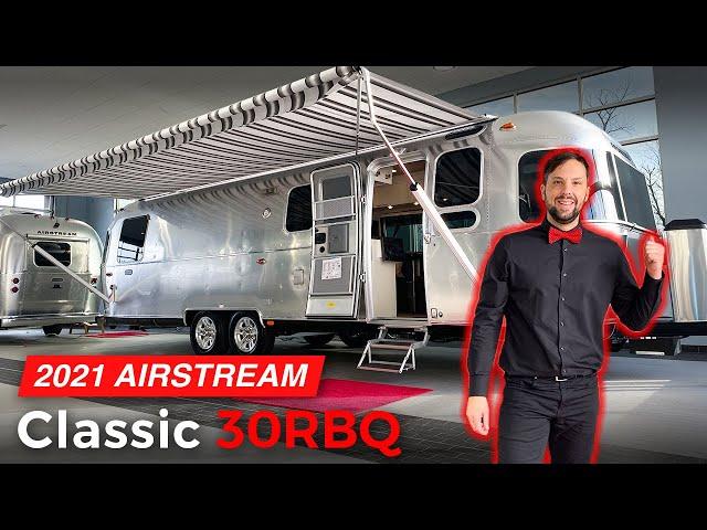 WOW!!! New 2021 AIRSTREAM Classic 30RBQ Queen Full Walk Through Tour