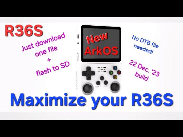 READ 'DESCRIPTION' BELOW! R36S ArkOS update - Step-by-step tutorial - Real time - Performance boost