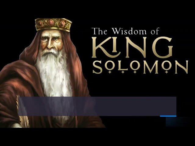 Judgment and sayings of King Solomon