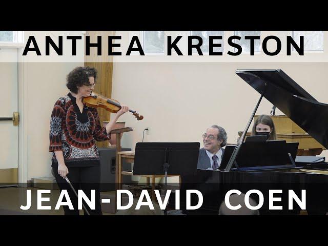 Camerata Musica Concert -  Anthea Kreston and Jean David Coen