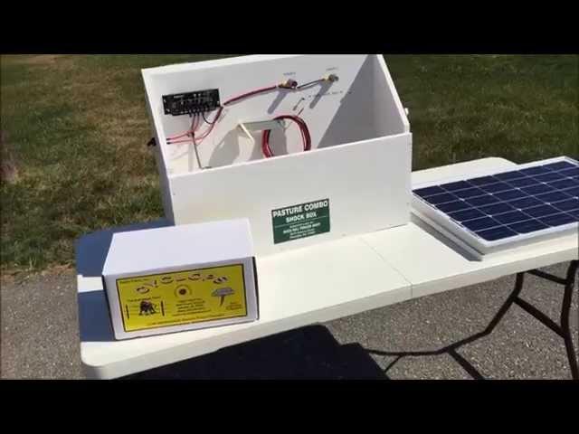 Solar Powered Electric Fence Shock Box System