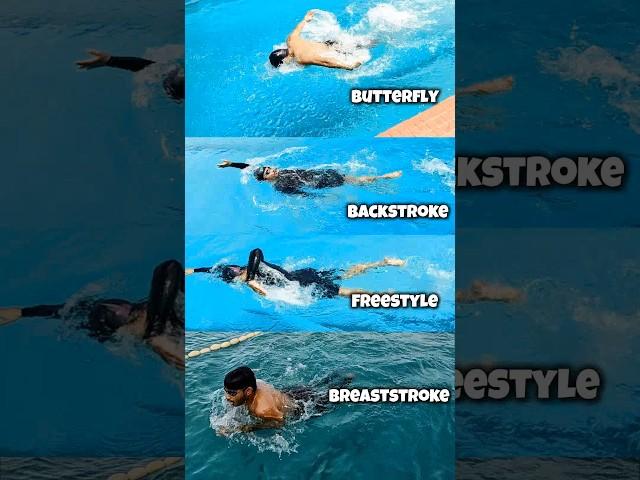 All 4 Swimming Stroke  What's Your Favourite ? #swimming #learnswimming #swimmingtips #swim