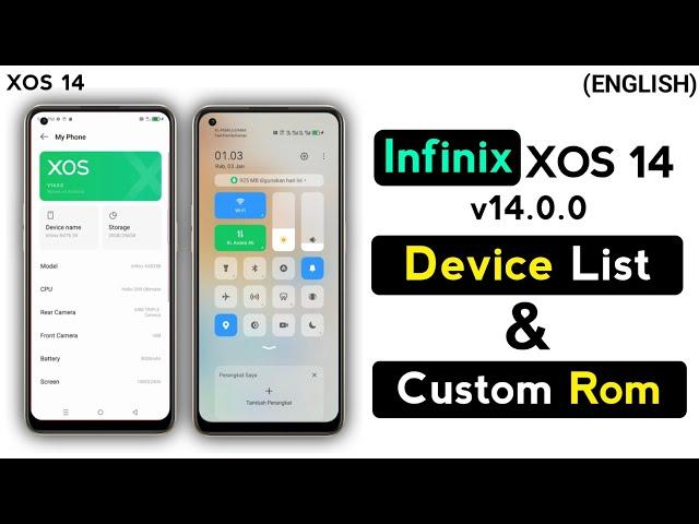 Infinix XOS 14  Features, Device List | Custom Rom | In English