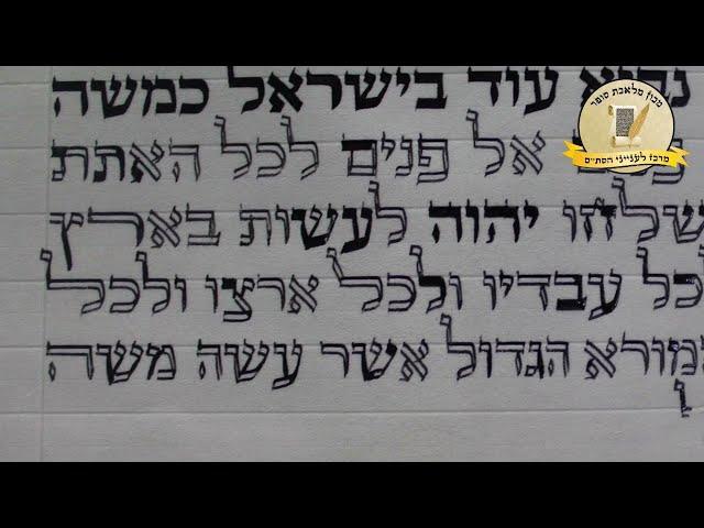 עשיית אותיות חלולות בסיום הס''ת - הרב חיים סיבוני