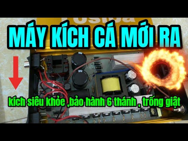 Máy kích cá điện tử - máy mới ra siêu mạnh, trống nước , trống giật ,bảo hành 3 tháng