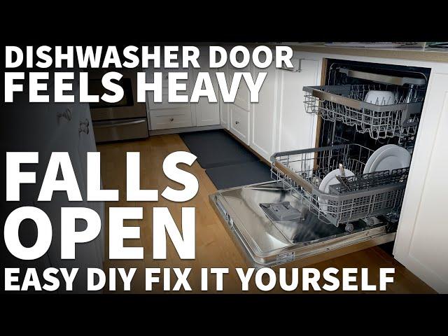 Dishwasher Door Falls Open - How to Repair Heavy Kenmore Elite Dishwasher Door with No Tension