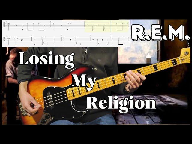 R.E.M. - Losing My Religion Bass Cover (With Tabs & Backing Track)