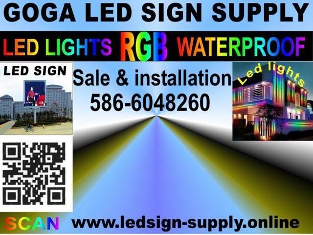 RGB led lights for storefront windows