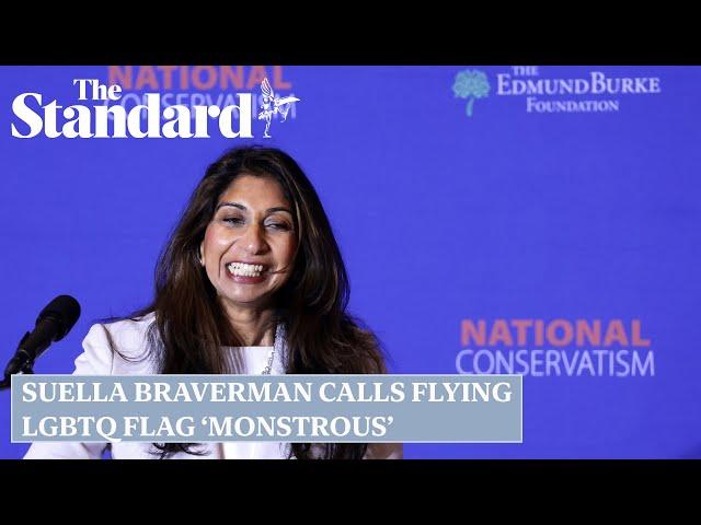 Tory leadership contender Suella Braverman calls flying LGBTQ flag 'monstrous'