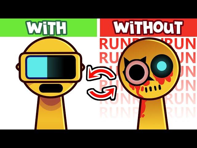 Incredibox Sprunki Normal VS Sprunki Without Things Versions