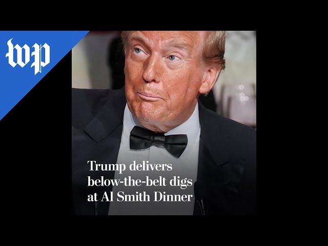 Trump delivers below-the-belt digs at Al Smith Dinner