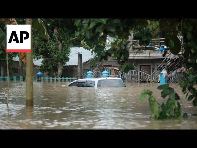 Tropical storm battering Philippines leaves at least 24 people dead