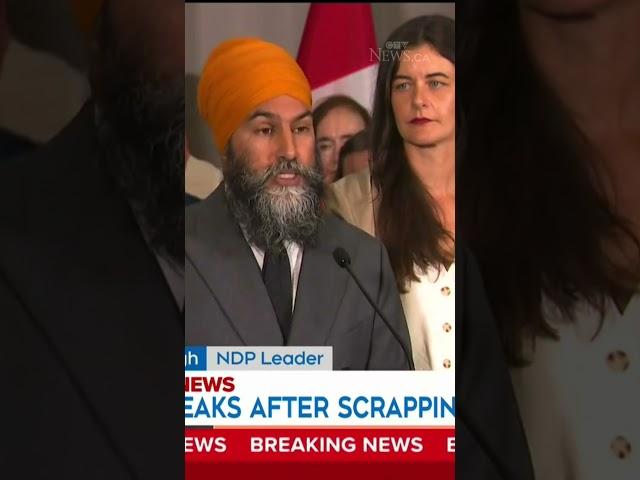 NDP Leader Jagmeet Singh:  Prime Minister Justin Trudeau “has let Canadians down."