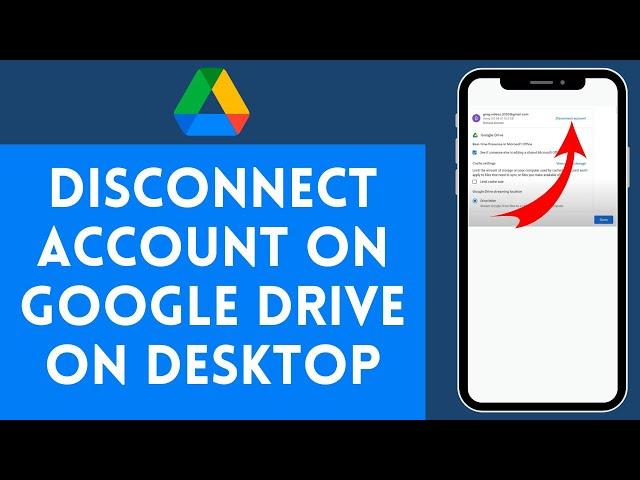 How to Disconnect Account on Google Drive on Desktop | Remove Your Google Drive Account 2024