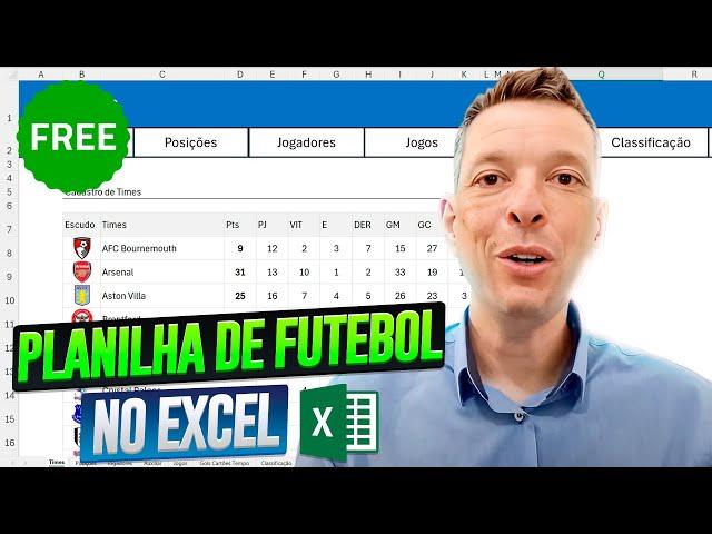 Planilha de Campeonato de Futebol Excel Grátis