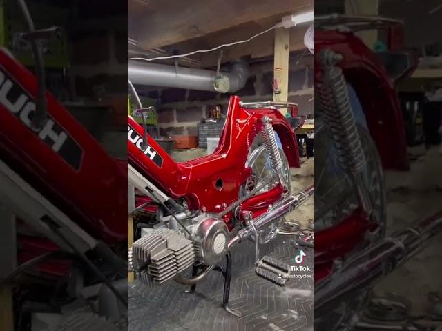 Just about finished with the 1978 #puch #maxi #project  stay tuned! We are just about finished!!!