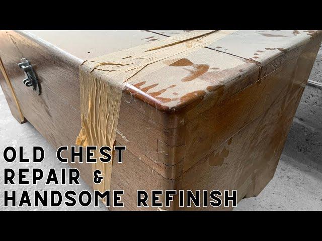 Old Teak Chest Repair and HANDSOME Refinish