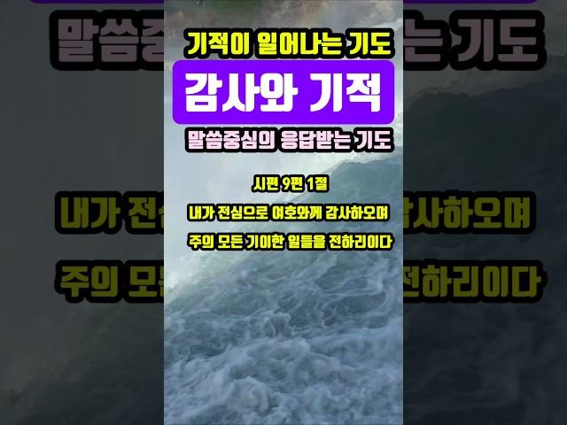 감사와 기적| 기적이 일어나는 기도|#말씀조은tv #목양교회 #조현상목사 #기도 #성경암송