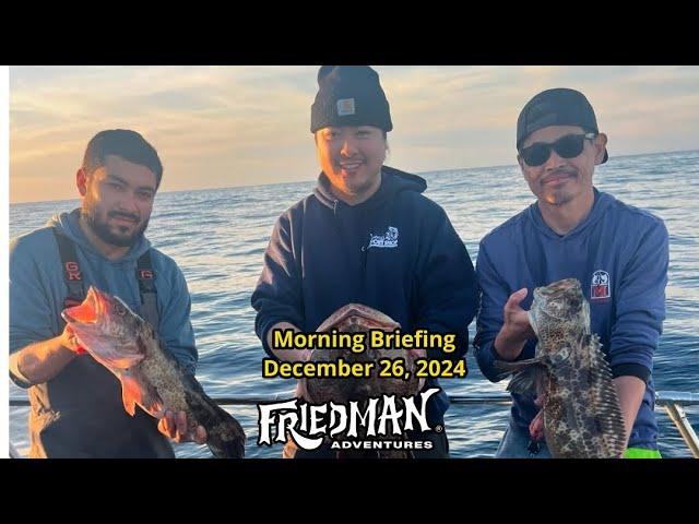 San Diego long range fleet headed south, Phil’s holiday ceviche recipe, great rock fishing, bass ￼