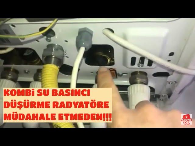 Kombi su basınçı düşürmenin en kolay hali