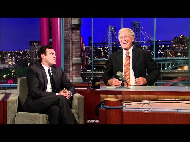 Joaquin Phoenix Return visit on David Letterman show (sept 22 - 2010) HD 1080p