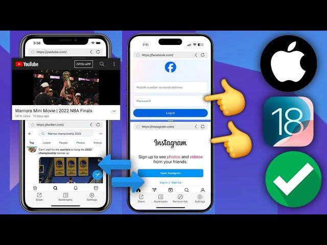 iOS 18: How to Split Screen on iPhone - iPad | How to Enable Multitasking on iPhone