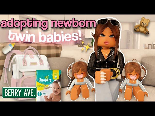 ADOPTING NEWBORN TWINS! | Roblox Berry Avenue Roleplay