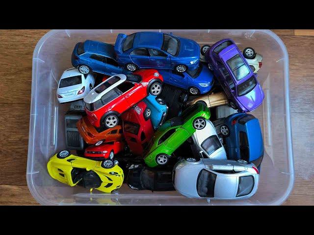 Lots of Toy Cars Inside the Box Different Brands