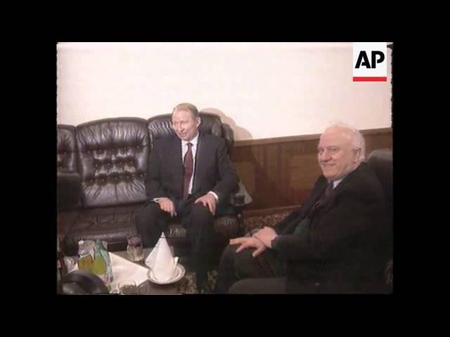 Georgia - Kuchma Received By Shevardnadze