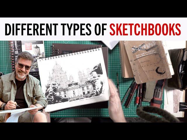 My different Types of Sketchbooks and why I used them the last 2 years