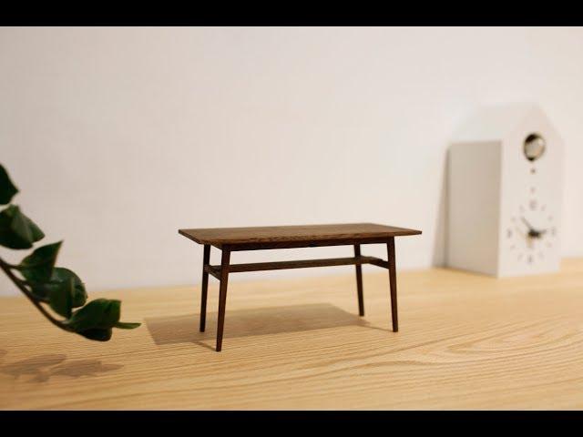 진짜 같은 미니어처 나무 테이블 만들기 [작은목공 01] / Furniture Design Modeling Production