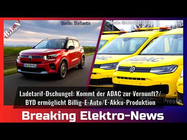 Breaking electric news: Will the ADAC come to its senses?/BYD enables cheap electric car/electric...