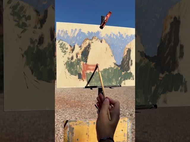 Plein Air Painting Red Rocks in Sedona